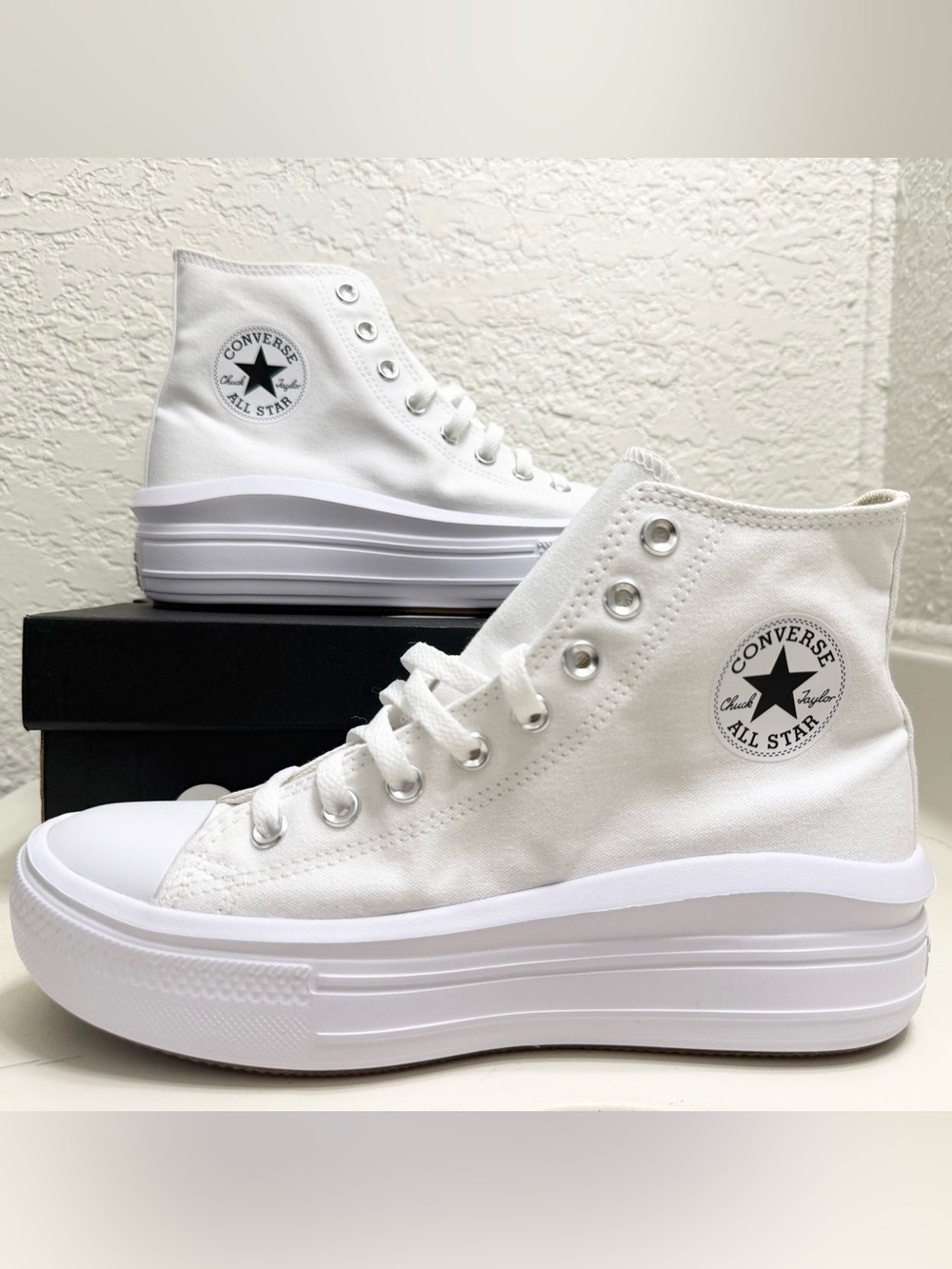 Converse Chuck Taylor All Star Move Platform White Womens Size 10
